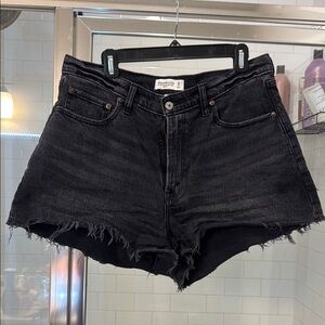 Black Denim Women Shorts
